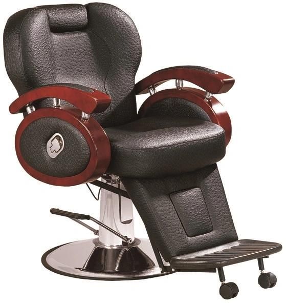 Hl- 6116 2021 Salon Barber Chair for Man or Woman with Stainless Steel Armrest and Aluminum Pedal