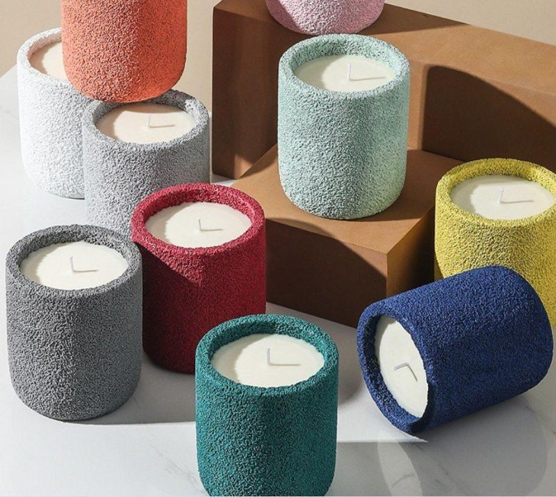 Wholesale Customized Candles Eco-Friendly Scented Candle Jar Concrete Jar Candle Holder