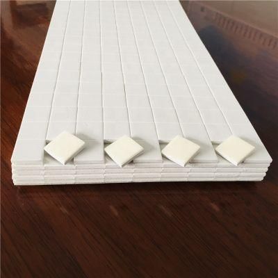 18*18*2+1mm White Rubber Separator with Cling Foam of EVA Rubber Pads for Glass on Sheets