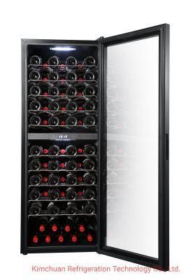 101 Bottles Single Zone Temperature with Full Glass Door Wine Cellar