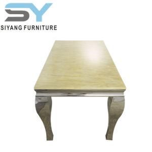 Dining Room Furniture Table Wooden Marble Table Painted Dining Table