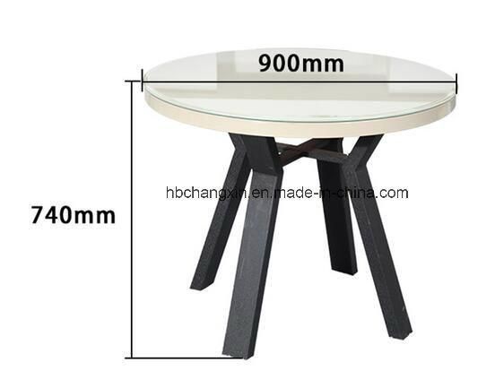 New Model Table and Chair Round Glass Dining Table Dining Room Furniture