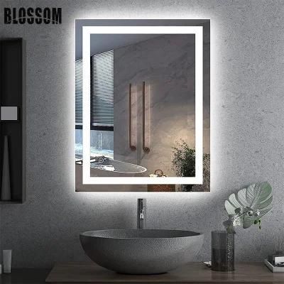Wholesale Bathroom Smart Backlit LED Lighted Vanity Furniture Decorative Wall Mounted Glass Mirror