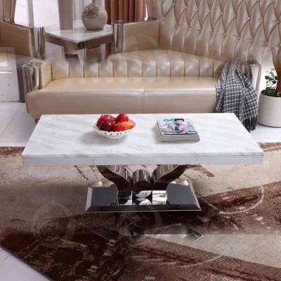 Living Room Decorative Contemporary Marble Coffee Table