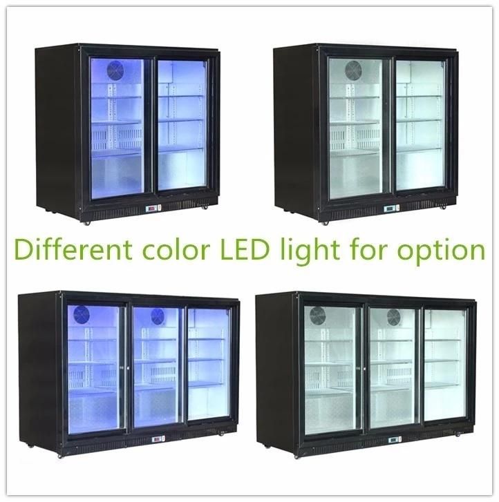 Low Noise Countertop Display Fridge Beer Showcase for Bar Supermarket