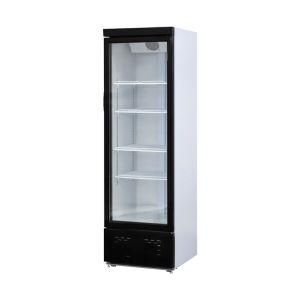 Single Tempered Glass Door Commercial Refrigerator Beverage Cooler Showcase