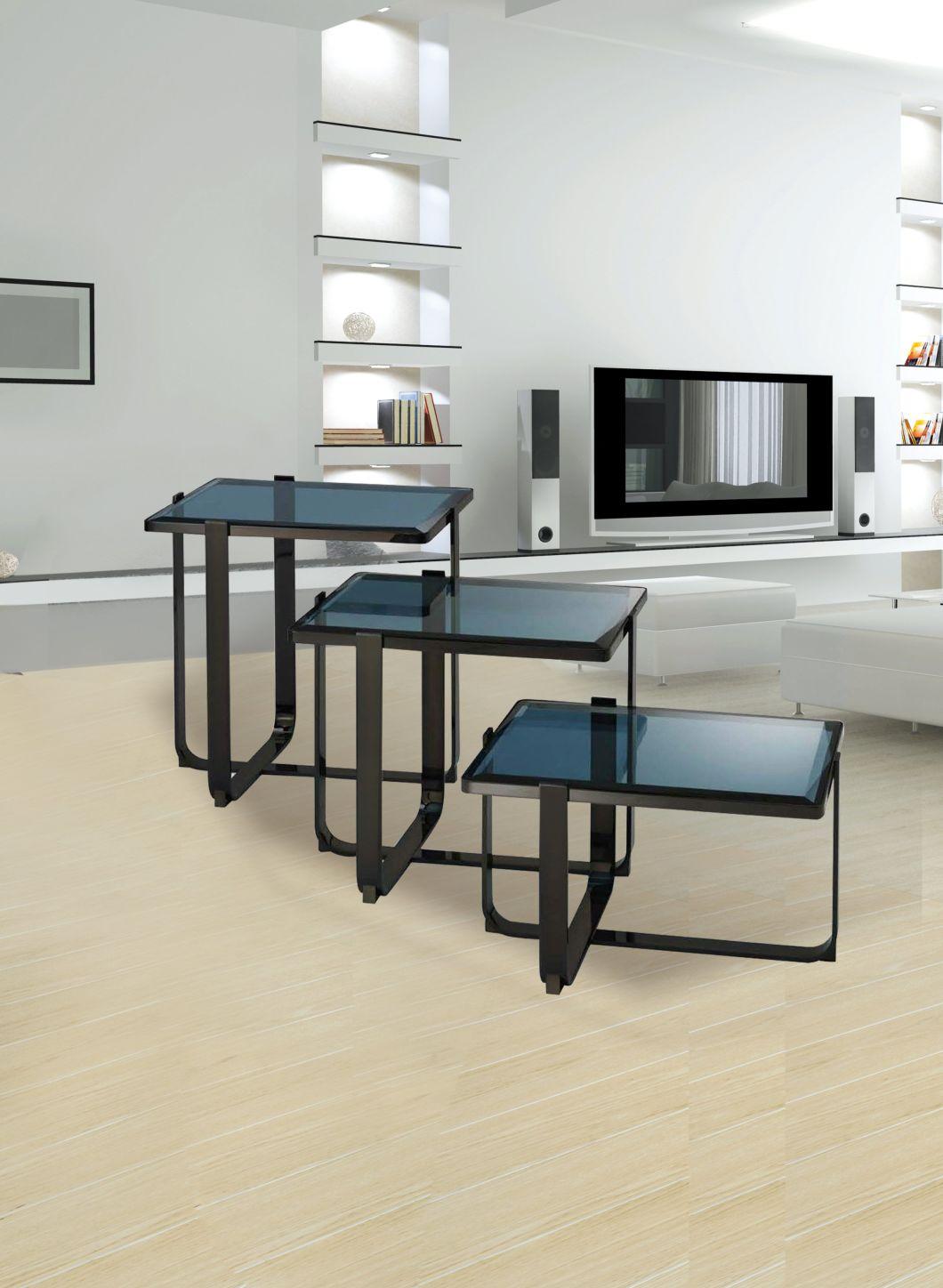 Simple Modern Creative Living Room Iron Art Black and White Tea Table