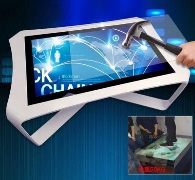 Smart LCD Touch Table for Coffee or Restaurant Customize Interactive Touch Screen Table Multitouch Table with Toughened Glass