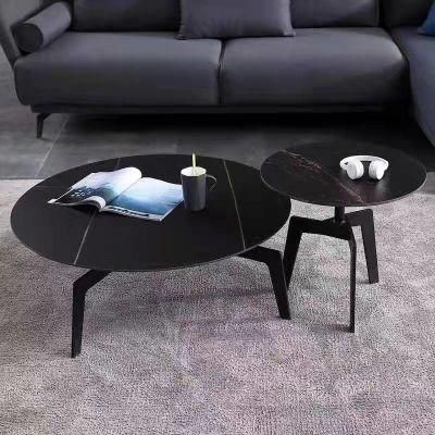 Modern Home Living Room Furniture Metal Frame Marble Coffee Table