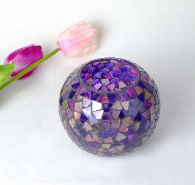 Zibo Candle Holders Color Glass Mosaic with Handmade Candle Holders for Wedding Dinner Hom