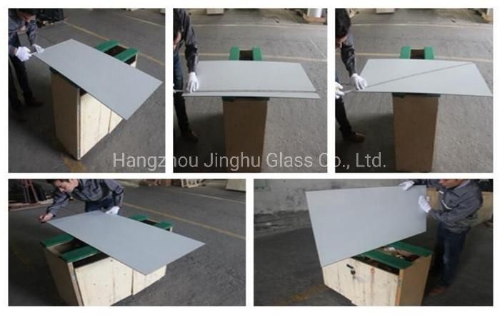 Back Painted Glass Lacquered Glass for Cabinet Door with Safety Vinly Back
