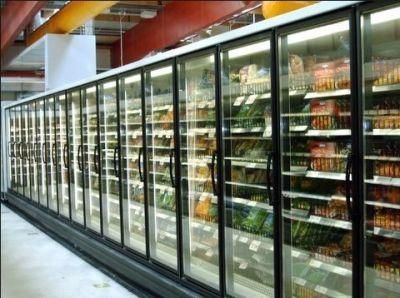 High Level Quality with 10 Doors Supermarket Glass Display Refrigerator, Beverage Upright Display Cooler, Cold Drink Showcase