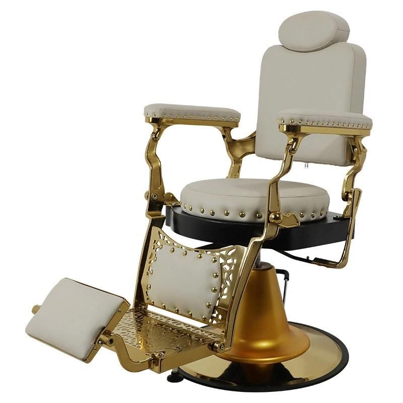 Hl-9259 Salon Barber Chair for Man or Woman with Stainless Steel Armrest and Aluminum Pedal