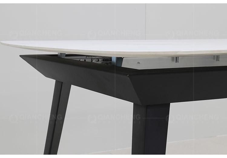 Wholesale Eco Friendly Home Furniture Italian Large 8 Seater Foldable Dining Table Extendable