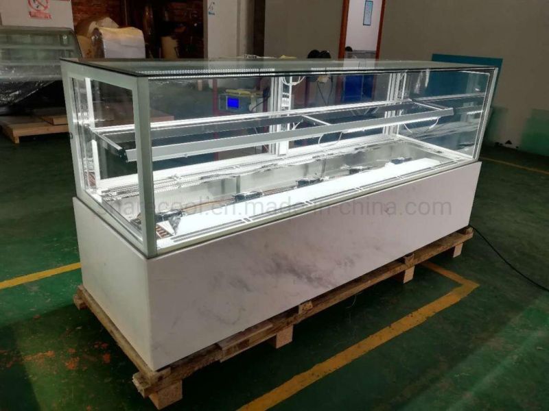 Fan Cooling Cake Showcase Display Chiller with LED Lights
