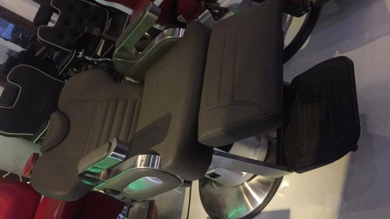 Hl-9287 Salon Barber Chair for Man or Woman with Stainless Steel Armrest and Aluminum Pedal