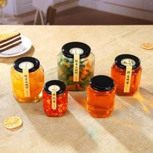 Glass Mason Jars Jam Honey Canning Caviar Food Storage Jars with Lid