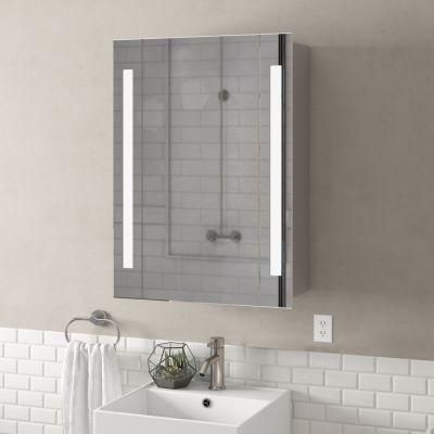 Lighted Decorative Mirror Cabinet Advanced Design Bathroom Cabinets with Defogger Factory Price