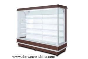 Supermarket Open Air Cooled Refrigerated Vertical Chiller Showcase