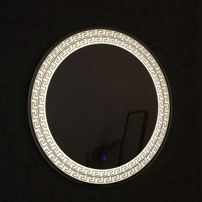 Silver Customized Jh China Lighted Hotel Wall Mounted Smart Mirror Glass Hot Sale