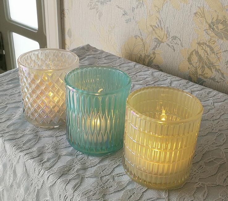 Romance Mercury Glass Tealight Votive Candle Holder for Weddings Party and Home Decoration