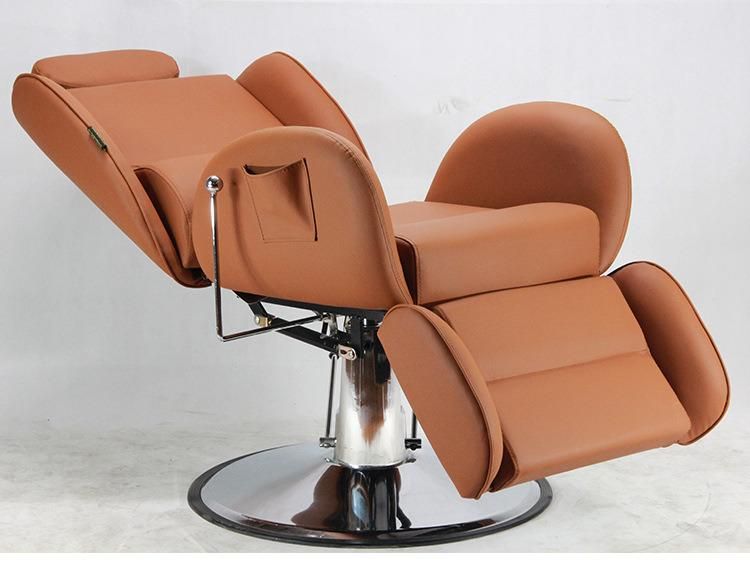 Hl-9266 Salon Barber Chair for Man or Woman with Stainless Steel Armrest and Aluminum Pedal