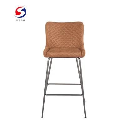 Hot Selling Restaurant Cafe Dining Room Furniture Modern Design Lounge Furniture Metal Stool Bar Chair