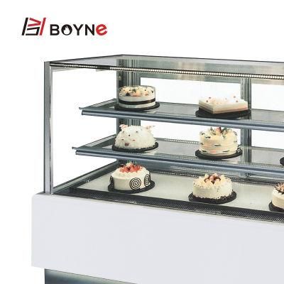 Marble Base Cake Display Cabinet Freezer Showcase