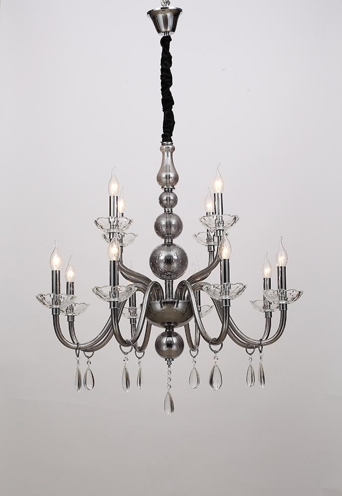 Modern Style Classic Custom Desinger Smoke Grey Chandelier China Factory Supply