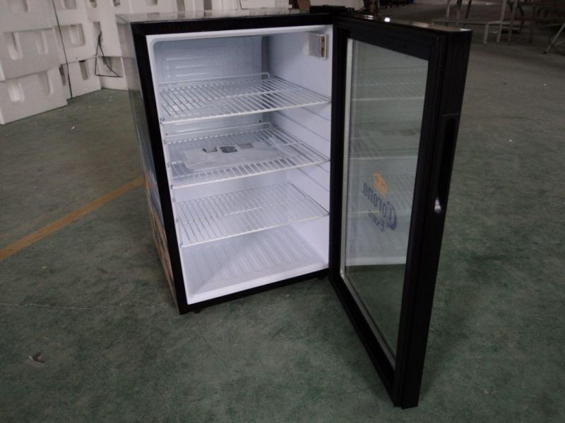 Mini Glass Door Beverage Refrigerator Display Showcase