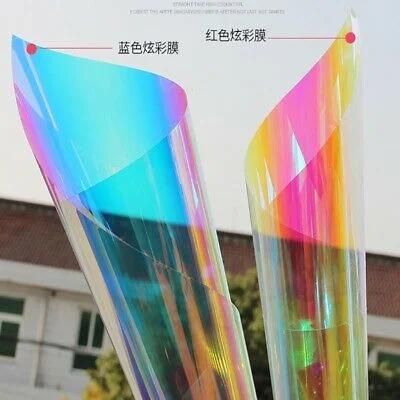 Multi Colored Color Shift Chameleon Dichroic Films Rainbow Window Film for Architectural Glass