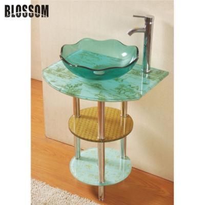 Glass Sanitary Bathroom Furniture (BLS-2150)