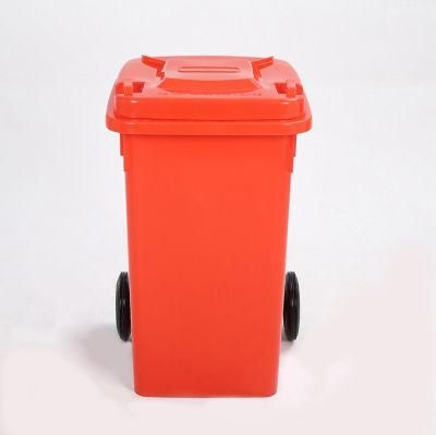 100L Plastic Wheelie Bins with Locked and Rubber Stopper for Recycling Bottle, Glass Cans, Metal Waste, Paper