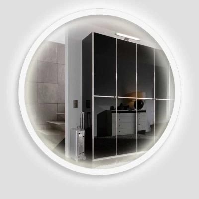 Frosted Edge Bathroom Glass Silver LED Mirror with Optional Function