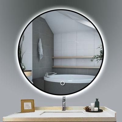 Wall Mirror Modern Design Bathroom Mirror with Light Defogging Backlit Large LED Wall Mirror