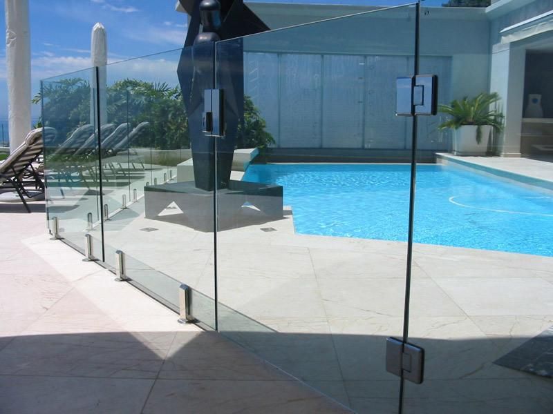 Swimming Pool Glass Spigot Railing/Round Friction Glass Balustrade Spigot