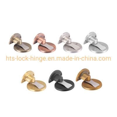 Door Hardware Stainless Steel Adjustable Invisible Door Stopper Magnetic Catch for Floor Mounted Door Stopper