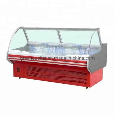 Fan Cooling Food Display Cooler Deli Fresh Meat Showcase