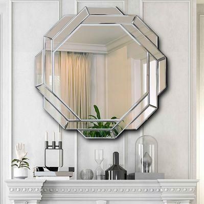 New IP44 Sanitary Ware Bathroom 3mm Salon Furniture Contemporary Lightweight Beveled Wall Mirror