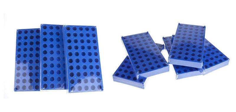 Lab 1.8ml 2ml Glass Vial 50 Holes Plastic Cryo Tube Storage Rack