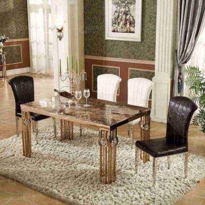 Modern Hotel Marble Home Simple Dining Room Table Set