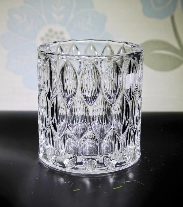 China Glass Factory Whole New Design Glass Candleholder for Tealight Candle /Plant, Glass Cup, Glass Ware