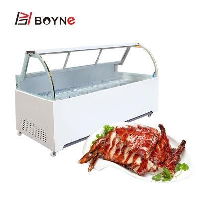 Commercial Food Shop Meat Display Refrigerator Showcase