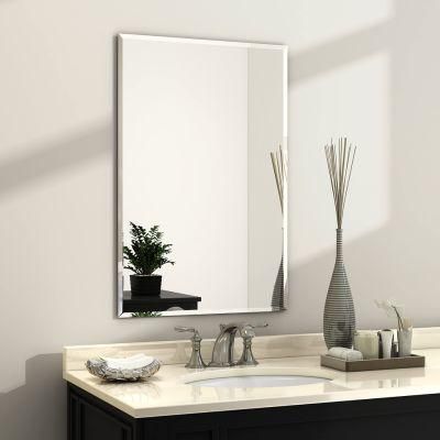 Cheap Price Lightweight 3mm Beveled Home Decor Wall LED Bathroom Contemporary Bevel Mirror