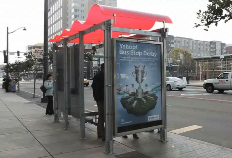 Bus Shelter for Advertising Bus Stop