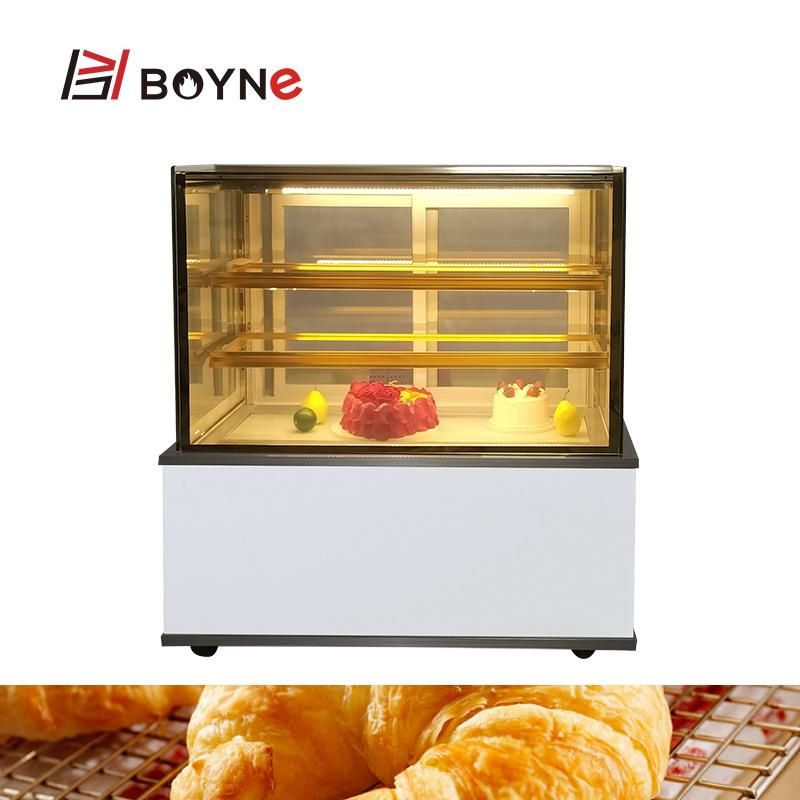 Bakery Kitchen Equipments Cake Display Showcase Size Customized