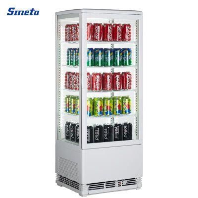 98L Glass Door Refrigerator Commercial Sweets and Cakes Display Fridge Showcase