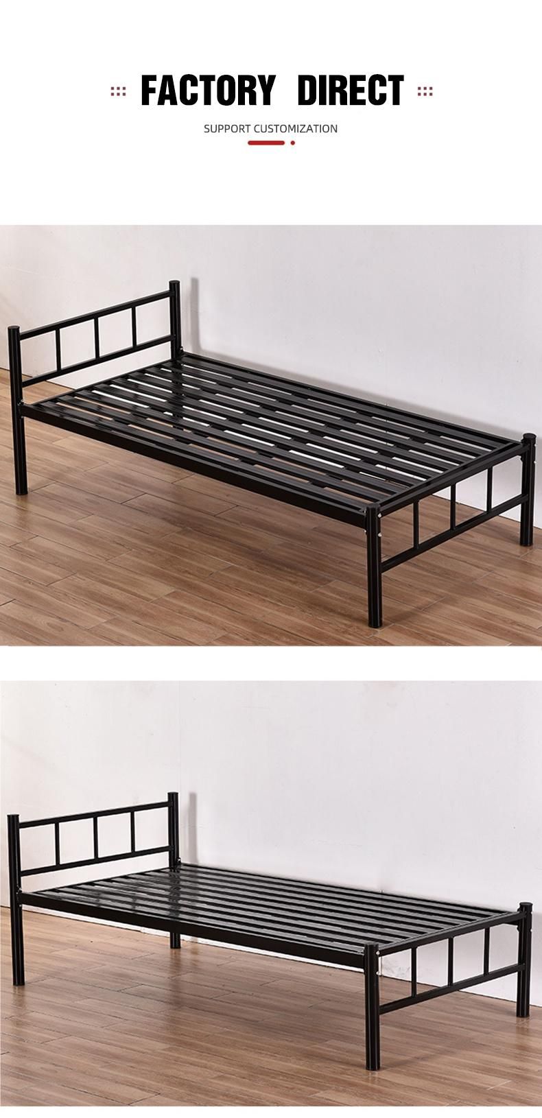 Fashion Metal Bed Furniture Wrought Iron Metal Bed Design for Bedroom-Apartment-Loft Supplier