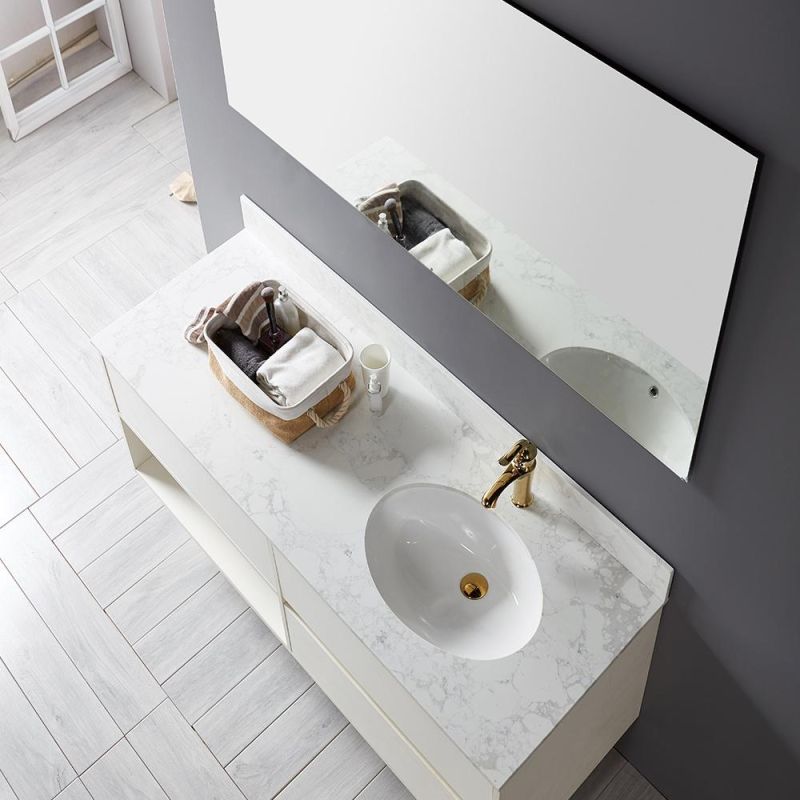 Solid Wood Wall Mounted Bathroom Vanity Cabinet