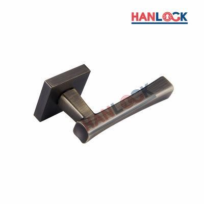 Security Hardware Zinc Alloy Door Handle for Bedroom Wooden Door